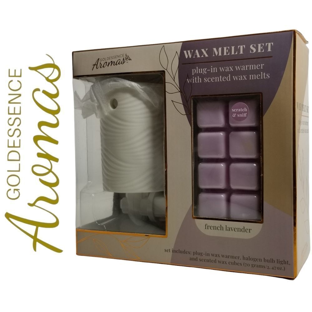 GOLDESSENCE Aromas Lavender Scent Plugin‎ Wax Melt Set
